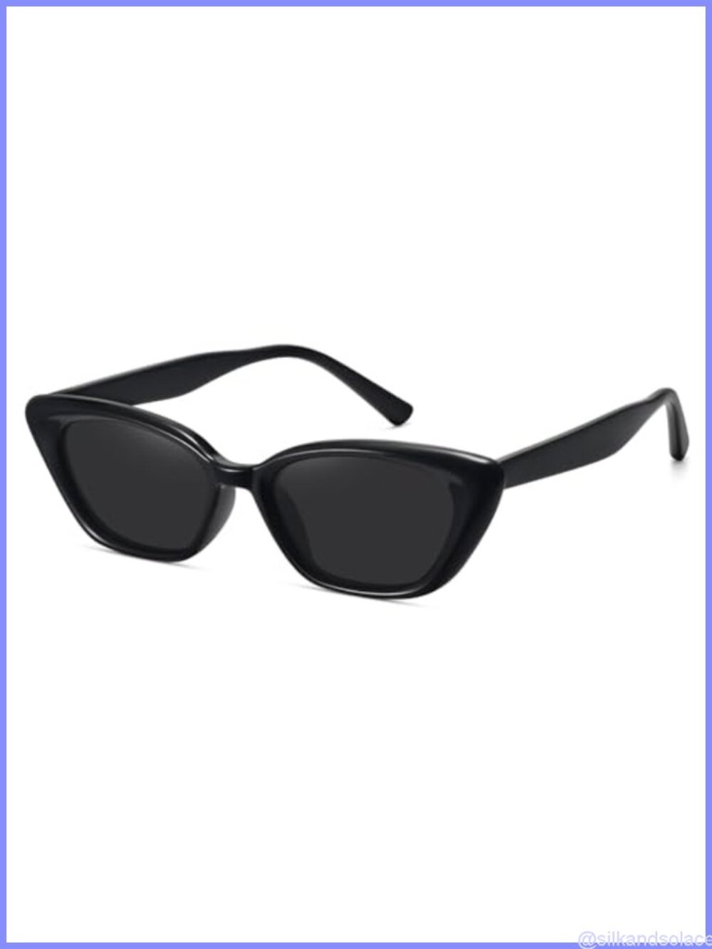 Small Cat Eye Sunglasses Retro Narrow Frame Polarized UV Protection